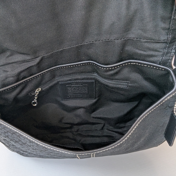 Coach Vintage Soho Black Signature C Canvas & Patchwork Shoulder Bag - Picture 12 of 16